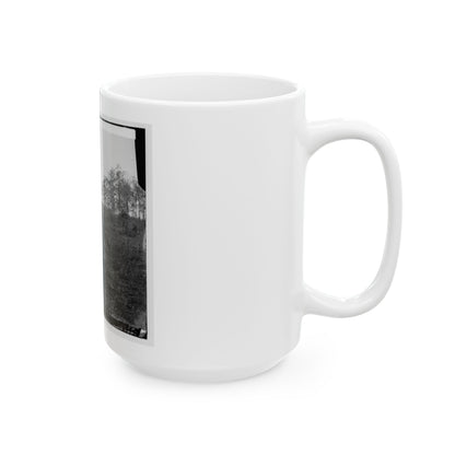 Virginia. Tracks Of The Orange & Alexandria Railroad, Destroyed By The Confederates Between Bristow Station And The Rappahannock (U.S. Civil War) White Coffee Mug