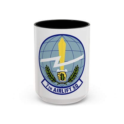 7th Airlift Squadron (U.S. Air Force) Accent Coffee Mug