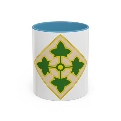 4th Infantry Division CSIB2 (U.S. Army) Accent Coffee Mug