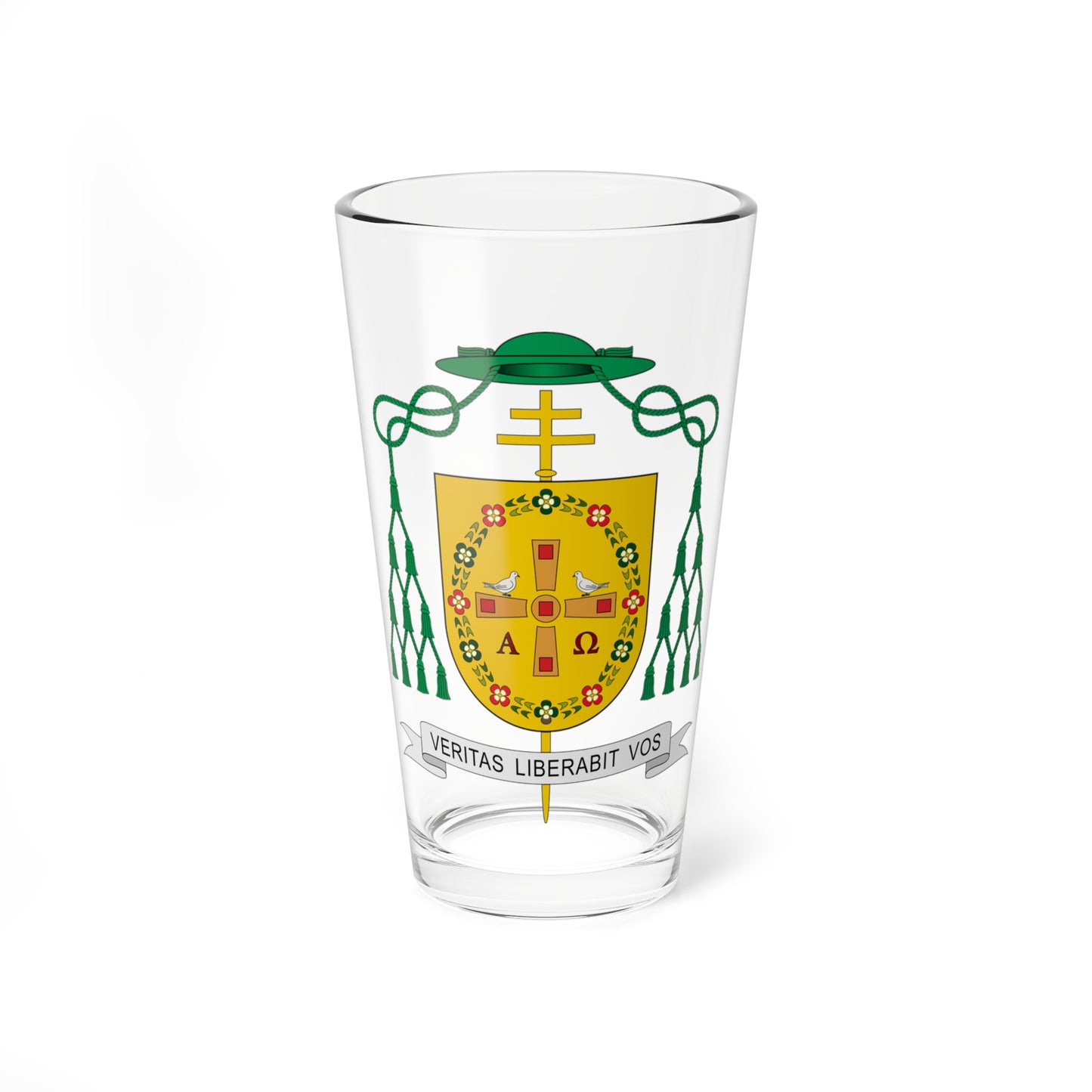 Escudo de Francisco Javier Martínez Fernández (Spain) (Coat of Arms) Pint Glass 16oz