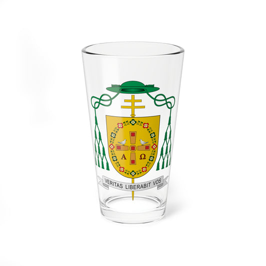 Escudo de Francisco Javier Martínez Fernández (Spain) (Coat of Arms) Pint Glass 16oz