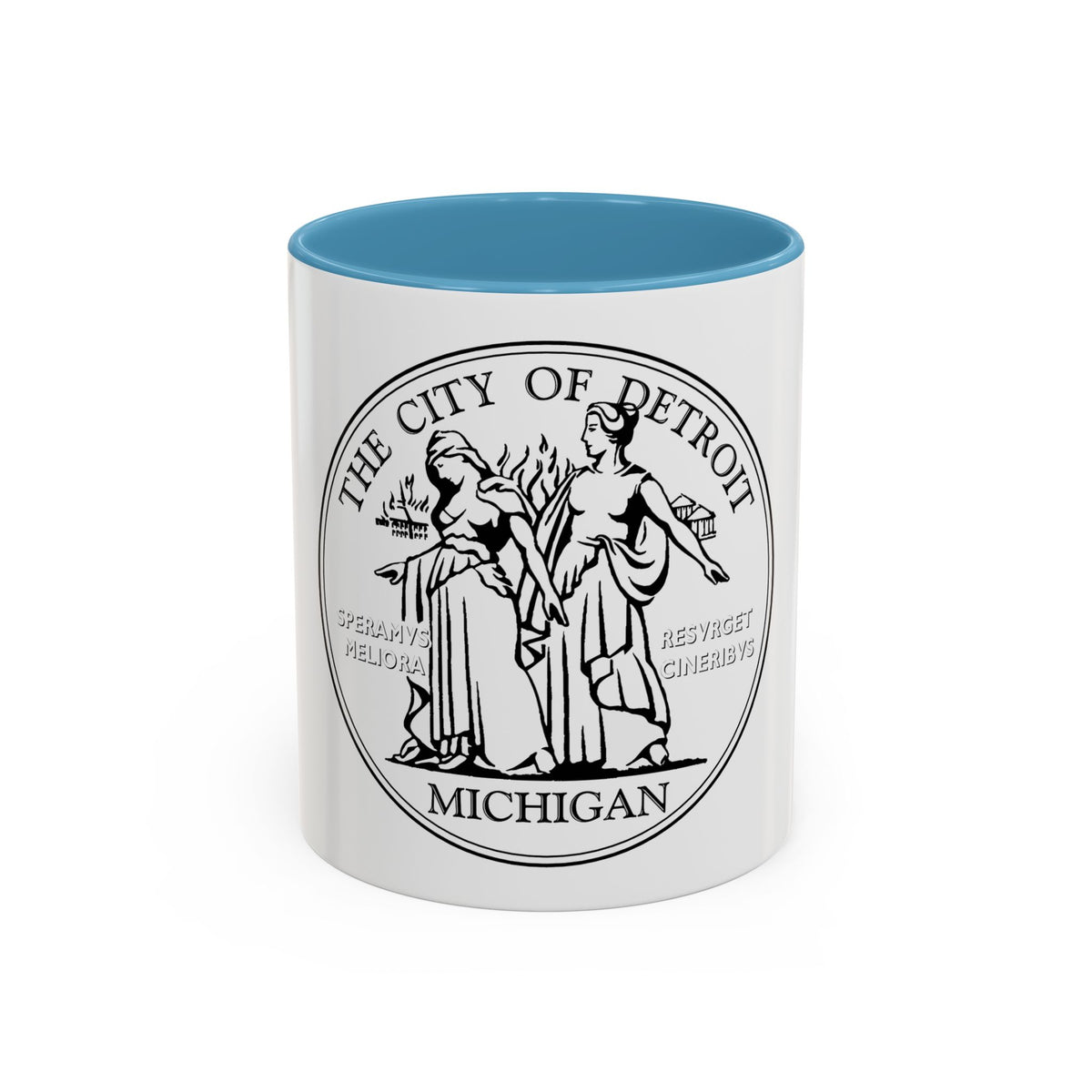 Seal of Detroit - Accent Coffee Mug