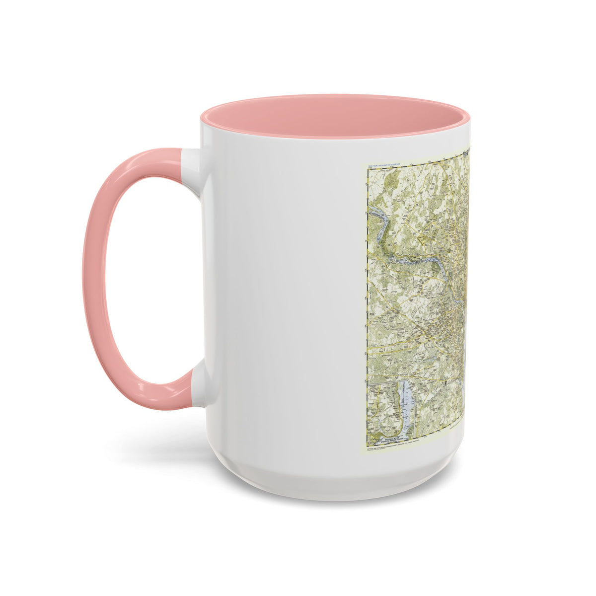 USA - Washington, Suburban (1948) (Map) Accent Coffee Mug