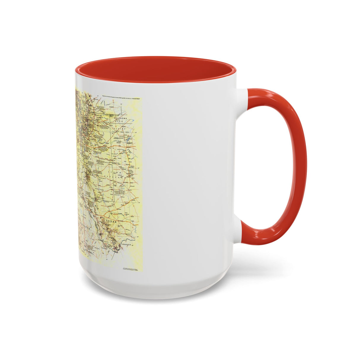 USA - Southwest 1 (1982) (Map) Accent Coffee Mug