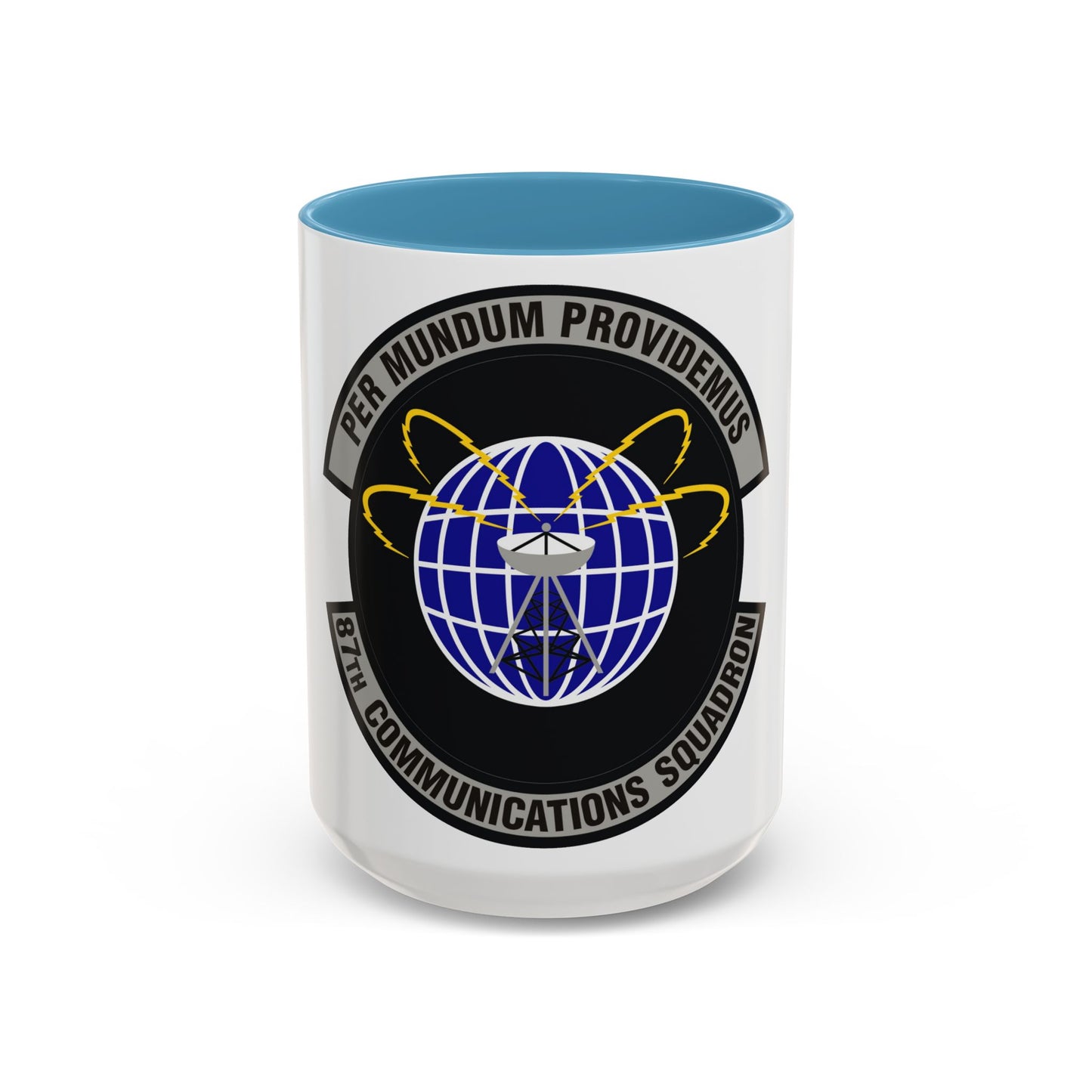 87th Communications Squadron (U.S. Air Force) Accent Coffee Mug