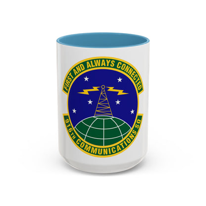 916th Communications Squadron (U.S. Air Force) Accent Coffee Mug