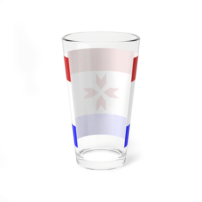 Flag of Mordovia alternative (Russia) Pint Glass 16oz