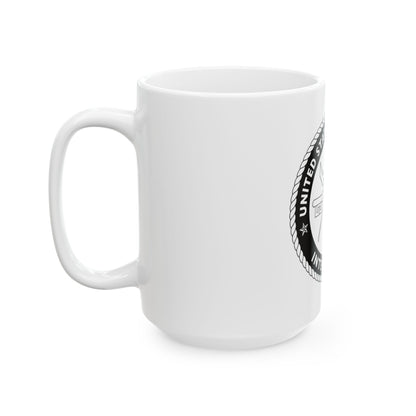USCG Intelligence 1 color (U.S. Coast Guard) White Coffee Mug