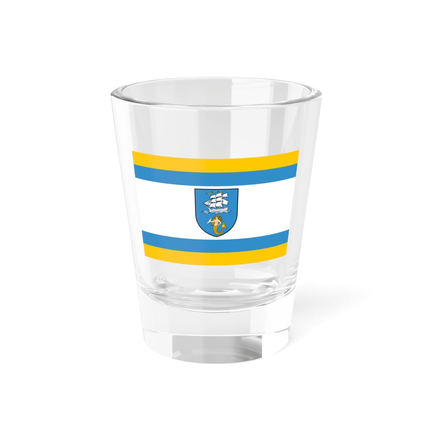 Flag of Ustka Poland - Shot Glass 1.5oz