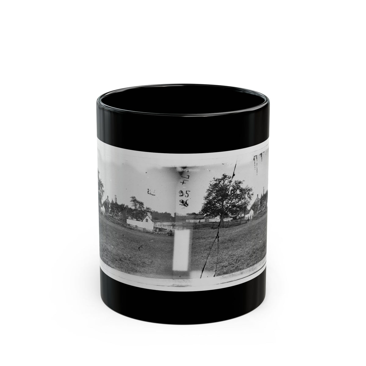 Antietam, Maryland. Ruins Of Mumma's House On The Battlefield (U.S. Civil War) Black Coffee Mug