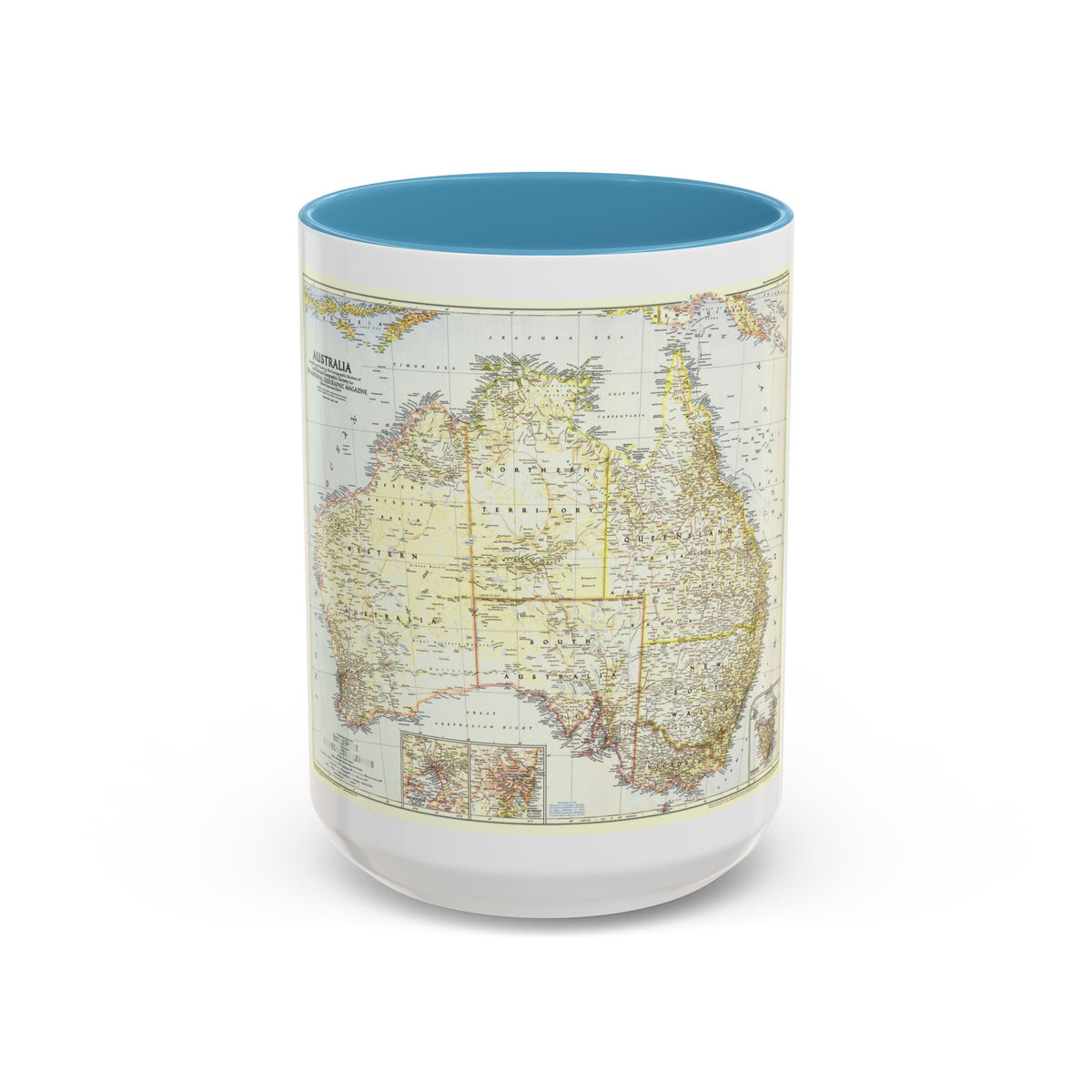 Australia (1948) (Map) Accent Coffee Mug