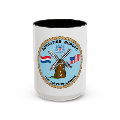 USCG Activities Europe the Netherlands (U.S. Coast Guard) Accent Coffee Mug