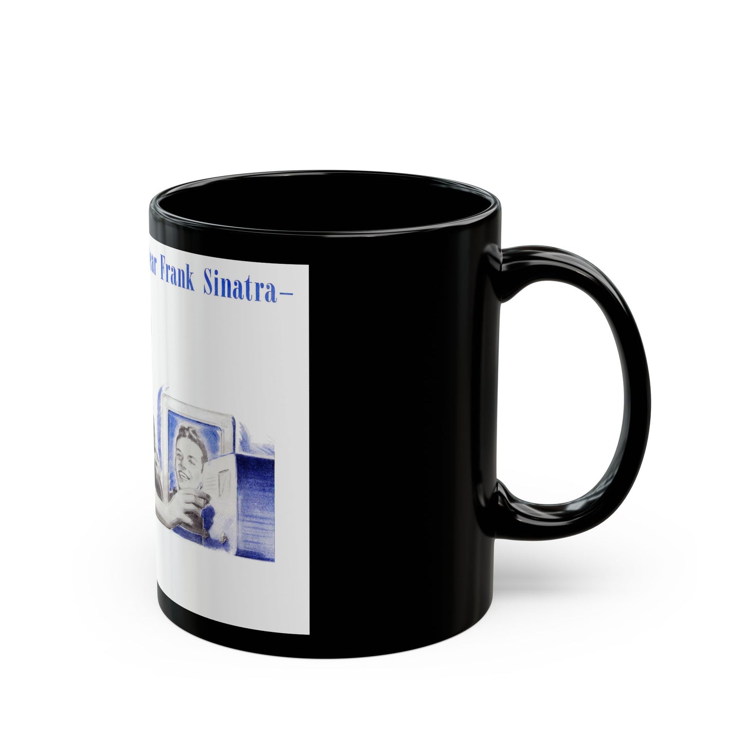 Dear Frank Sinatra (1), Life Story magazine, May 1944 - Black Coffee Mug-Go Mug Yourself