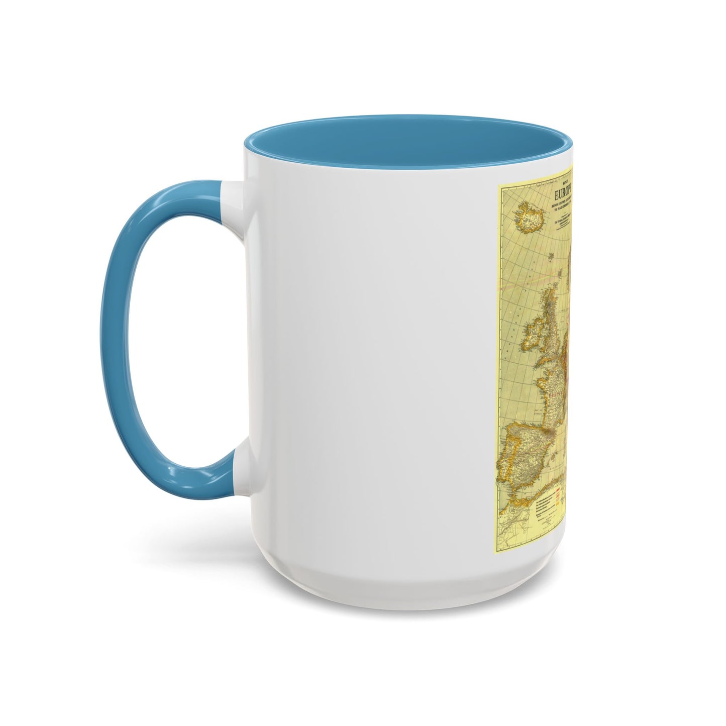 Europe, Peace Conference at Paris (1920) (Map) Accent Coffee Mug