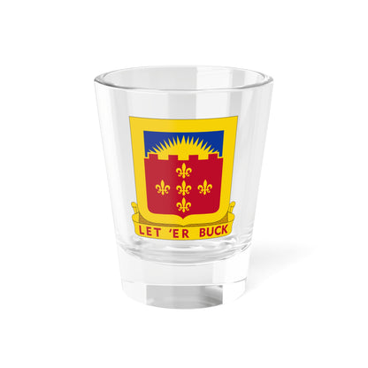 Verre à liqueur du 349e bataillon d'artillerie de campagne blindée (armée américaine) 1,5 oz