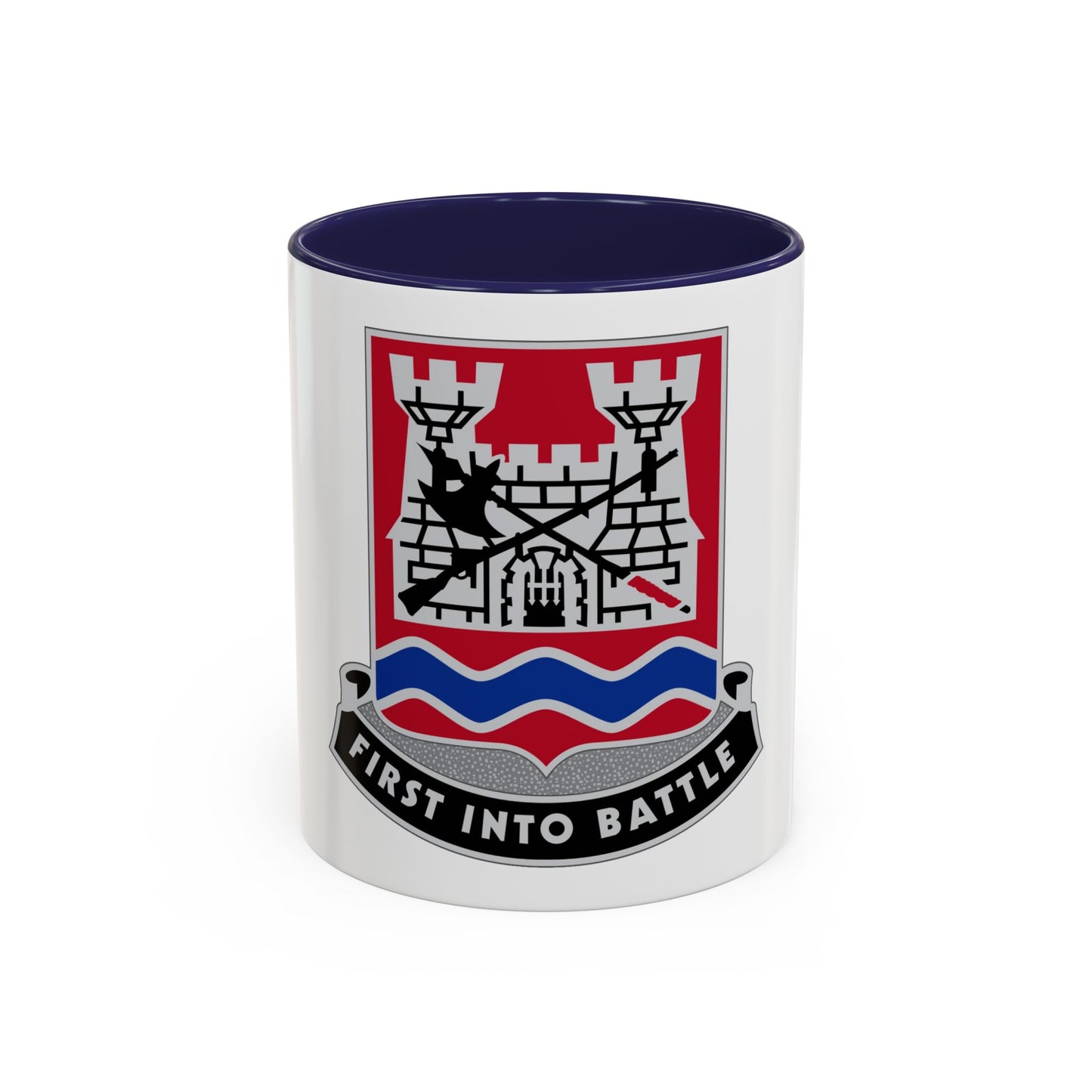 898 Engineer Battalion (U.S. Army) Accent Coffee Mug