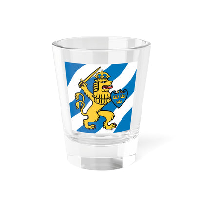 Flag of Gothenburg (Sweden) Shot Glass 1.5oz