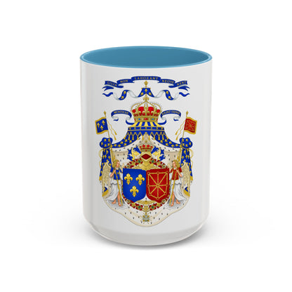Grand Royal Coat of Arms of France & Navarre - Accent Coffee Mug