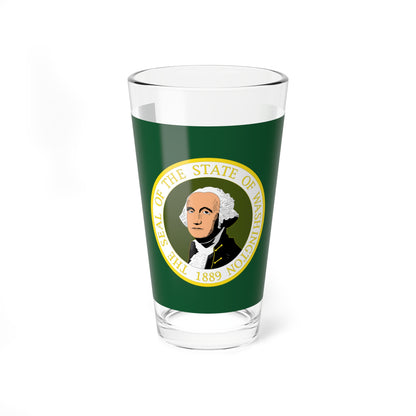 Flag of the State of Washington 1923-1967 (United States) Pint Glass 16oz