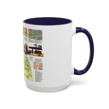USA - Central Plains 2 (1985) (Map) Accent Coffee Mug