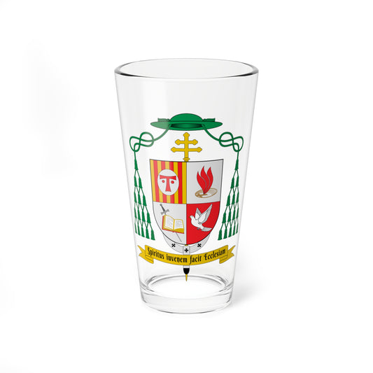 Escudo de Joan Planellas (Spain) (Coat of Arms) Pint Glass 16oz