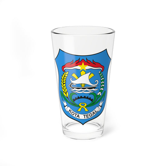 Shield of the city of Tegal (Indonesia) (Coat of Arms) Pint Glass 16oz