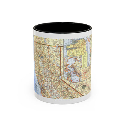 USA - California, Northern (1966) (Map) Accent Coffee Mug