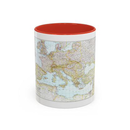 Mediterranean as of September 1 (1939) (Map) Accent Coffee Mug