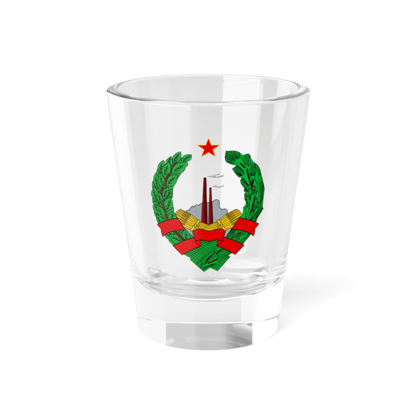 Coat of Arms of the Socialist Republic of Bosnia and Herzegovina - Shot Glass 1.5oz