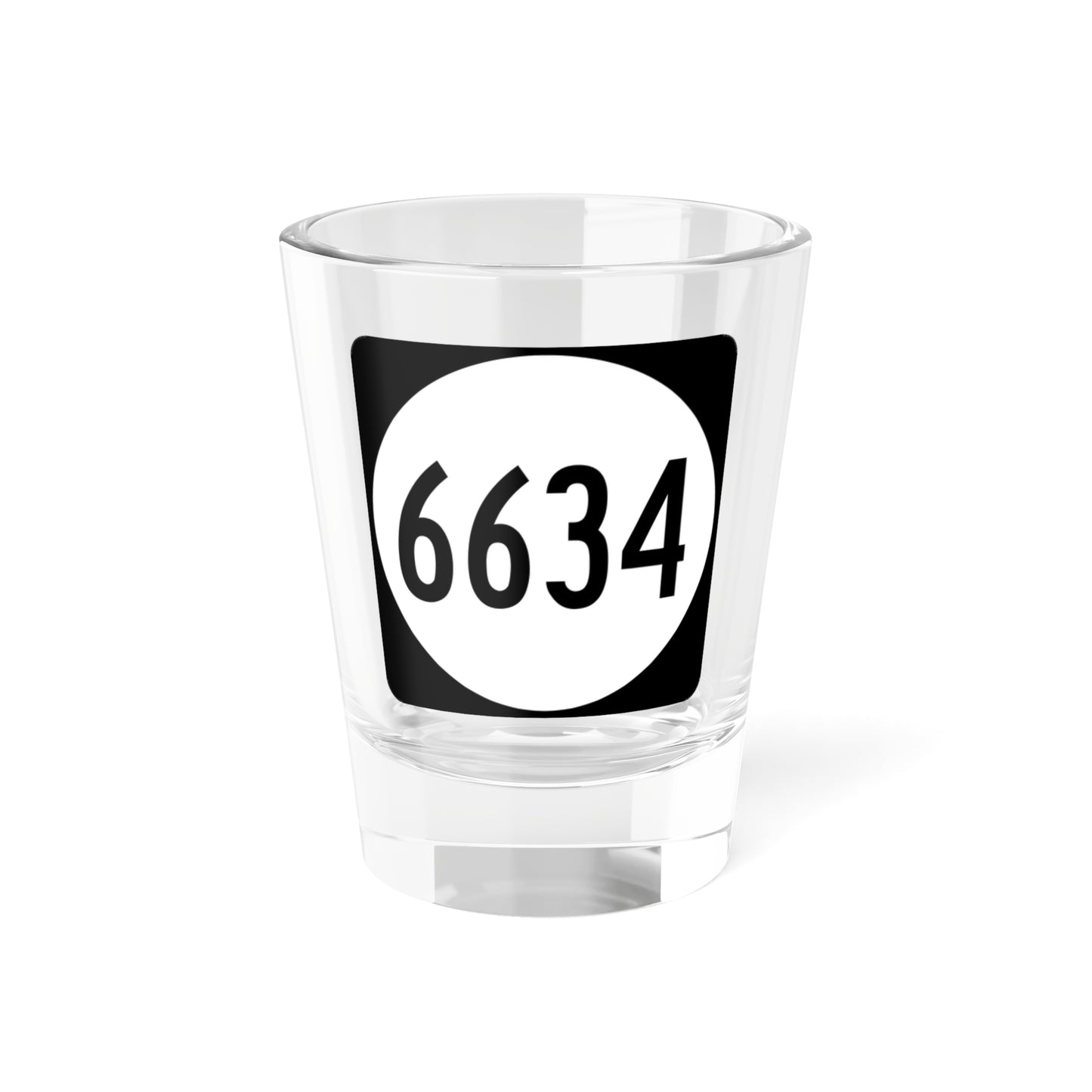 PR tertiary 6634 (Puerto Rico) (Road Sign) Shot Glass 1.5oz