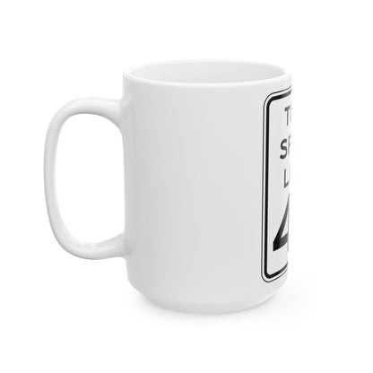 NYSDOT NYR2-6 (New York) (Road Sign) White Coffee Mug