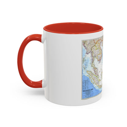 Asia - Southeast (1968) (Map) Accent Coffee Mug