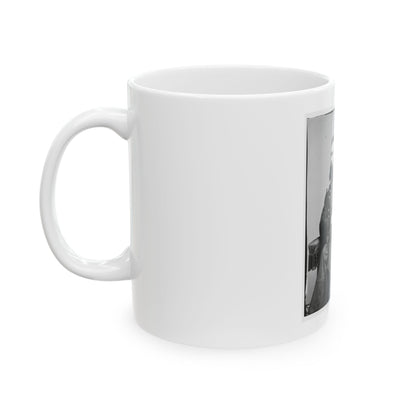 Portrait Of Maj. Gen. George Sykes, Officer Of The Federal Army (U.S. Civil War) White Coffee Mug