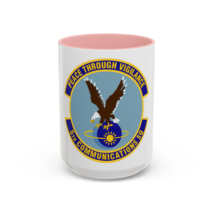 5th Communications Squadron (U.S. Air Force) Accent Coffee Mug