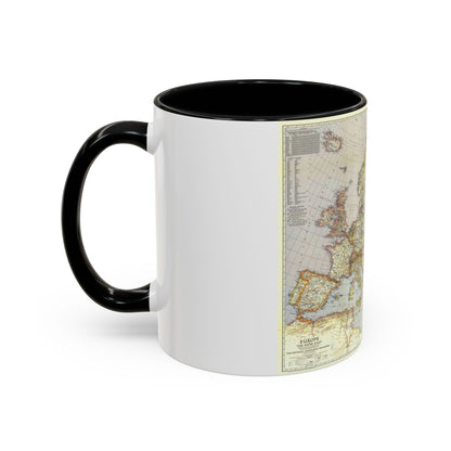 Europe and the Near East (1940) (Map) Accent Coffee Mug