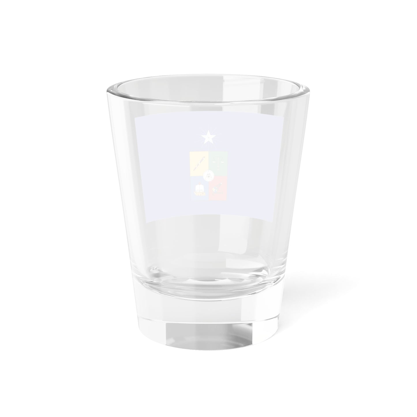 Flag of the University of Chile (Chile) (Coat of Arms) Shot Glass 1.5oz