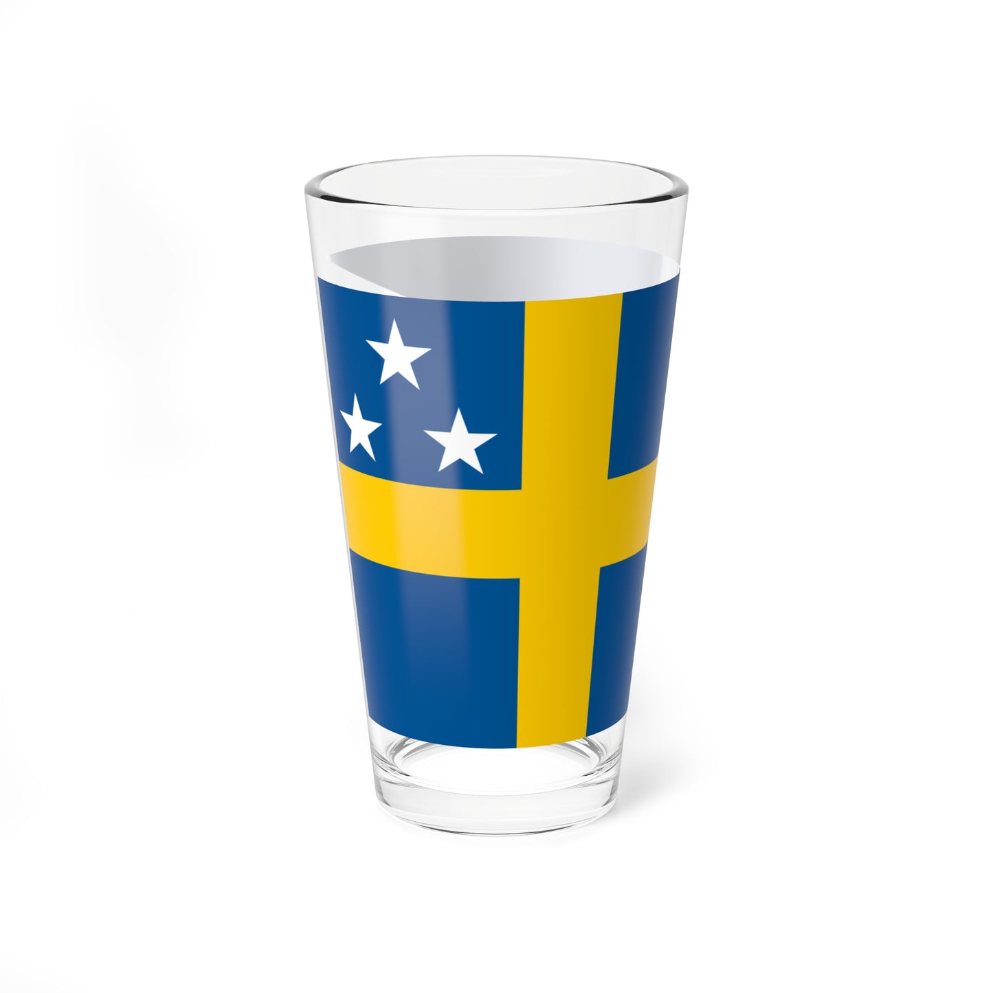 Naval Rank Flag of Sweden - Viceamiralsflagga (Sweden) Pint Glass 16oz