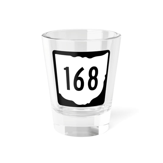 OH-168 1967 (Ohio) (Road Sign) Shot Glass 1.5oz