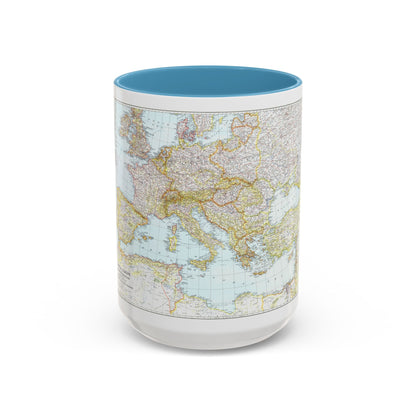 Mediterranean as of September 1 (1939) (Map) Accent Coffee Mug