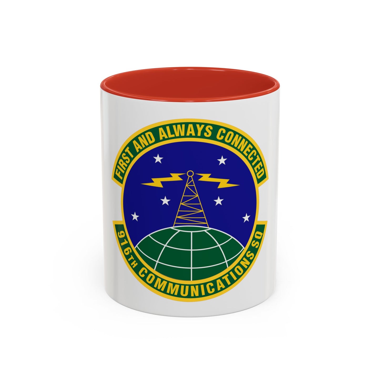 916th Communications Squadron (U.S. Air Force) Accent Coffee Mug