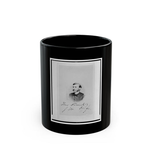 Jacob M. Rife, Captain, 7th West Virginia Cavalry, Head-And-Shoulders Portrait, Wearing Uniform, Facing Left (U.S. Civil War) Black Coffee Mug
