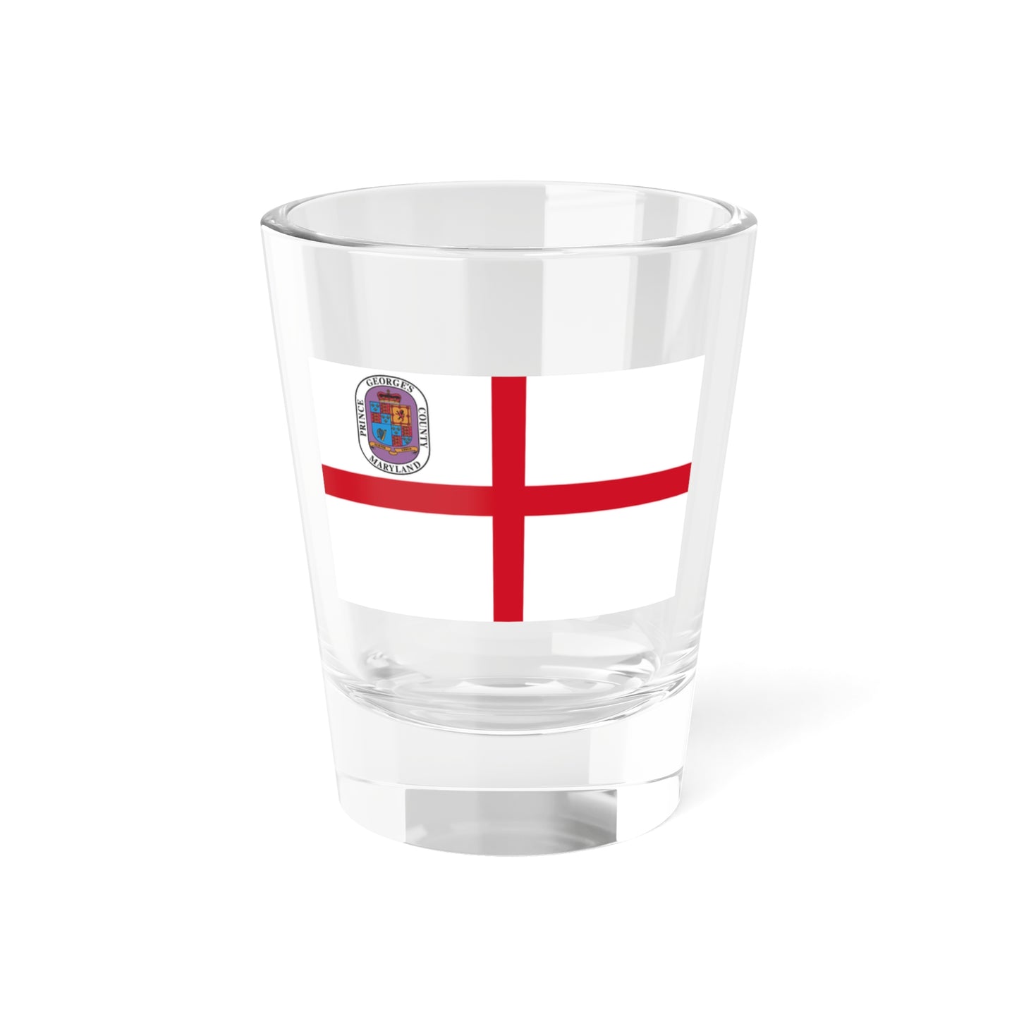 Flag of Prince Georges County Maryland unofficial (United States) Shot Glass 1.5oz