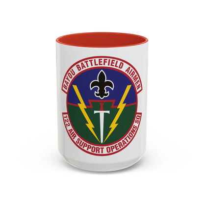 122d Air Support Operations Squadron (U.S. Air Force) Accent Coffee Mug