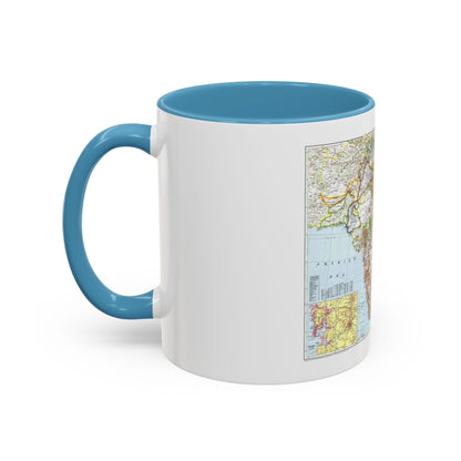 India and Burma (1946) (Map) Accent Coffee Mug