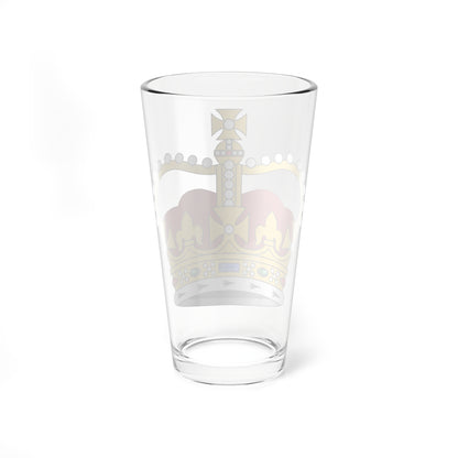 St Edwards Crown plain 3D (United Kingdom) (Military Rank) Pint Glass 16oz