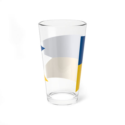 Naval Rank Flag of Sweden - Orlogsstandert (Sweden) Pint Glass 16oz