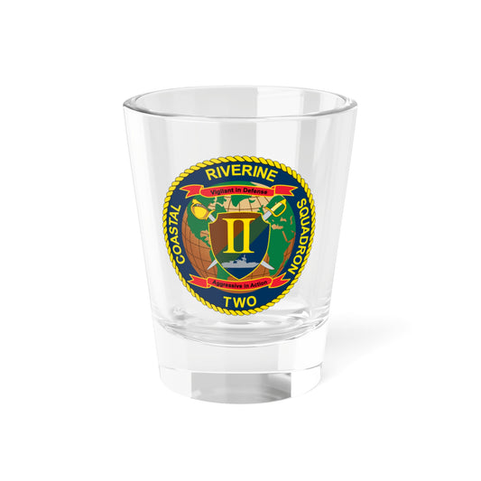 Coastal Riverine Squadron Two (U.S. Navy) Shot Glass 1.5oz