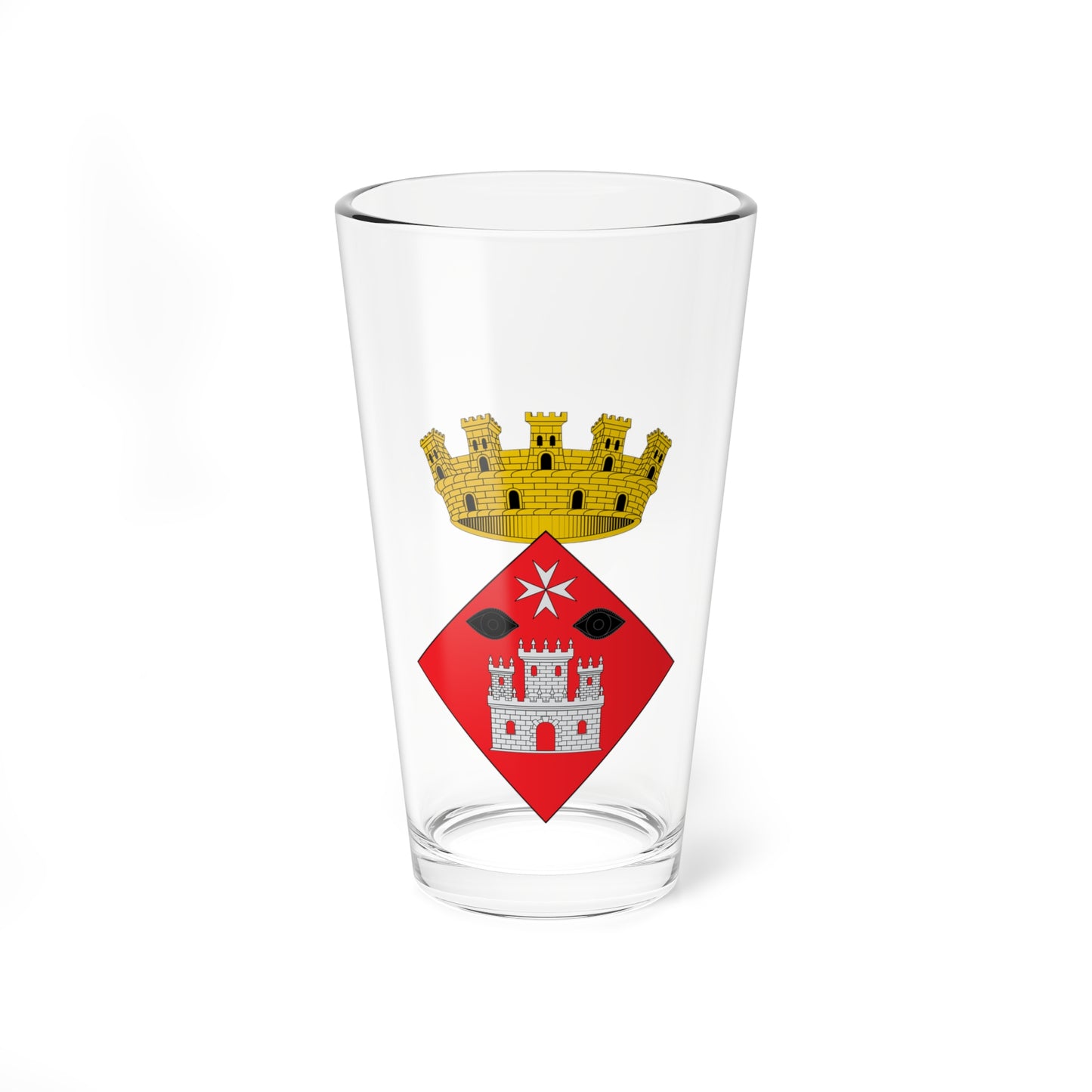 Escudo de Ulldecona DOGC (Spain) (Coat of Arms) Pint Glass 16oz