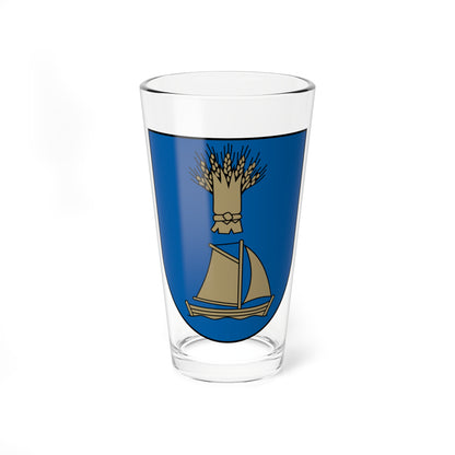 Ventspils rajona ģerbonis (Latvia) (Coat of Arms) Pint Glass 16oz