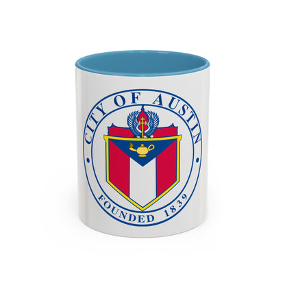 Seal of Austin TX - Accent Coffee Mug